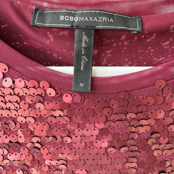 BCBGMAXAZRIA sequins midi dress - Picture 4 of 6